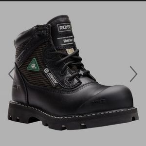 Men's Royer Composite Toe Leather Work Boots Size 12